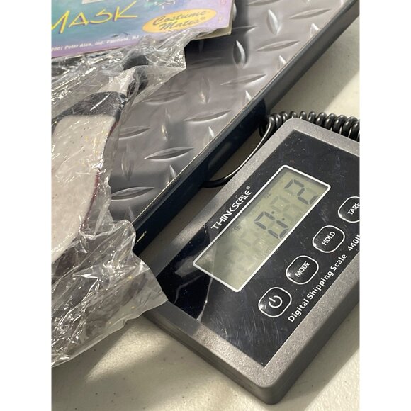 Costume Mates Mardi Gras Mask One Size Gold Red Glitter Ribbon Tie Halloween NEW - Picture 6 of 6